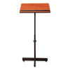 Portable Presentation Lectern Stand, 20 x 18.25 x 44, Cherry