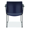 8700 Series Cafetorium Chair With Armrests, Supports Up To 500 Lb, 18" Seat Ht, Blue Seat/Back, Black Base, 4/Ct, 2 Ct/Bundle