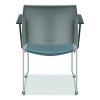 8700 Series Cafetorium Chair w/Armrests, Supports 500 Lbs, 18" Seat Ht, Blue Seat, Gray Back, Silver Base, 4/Ct, 2 Ct/Bundle