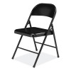 900 Series All-Steel Folding Chair, Supports Up To 250 Lb, 17.75" Seat Height, Black Seat, Black Back, Black Base, 4/Carton
