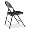 900 Series All-Steel Folding Chair, Supports Up To 250 Lb, 17.75" Seat Height, Black Seat, Black Back, Black Base, 4/Carton