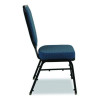 Flex-Back Banquet Chair, Supports Up To 500 Lbs, 18.6" Seat Height, Morticia Blue Lagoon Seat/Back, Black Base, 2/Pack