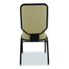 Flex-Back Banquet Chair, Supports Up To 500 Lbs, 18.6" Seat Height, Morticia Taupe Seat/Back, Black Base, 2/Pack