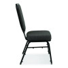 Flex-Back Banquet Chair, Supports Up To 500 Lbs, 18.6" Seat Height, Morticia Onyx Seat/Back, Black Base, 2/Pack