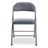970 Series Fabric Padded Steel Folding Chair, Supports Up To 250 Lb, 17.75" Seat Height, Star Trail Blue, 4/Carton