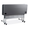Flip-N-Store Training Table, Rectangular, 24 x 60 x 29.5, Charcoal Gray