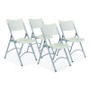 Heavy-Duty Folding Table/Folding Chair Set, 36" x 36" x 29.5", Speckled Gray Top, Gray Legs, 4/Carton, 2 Carton/Bundle