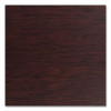 Cafe Table, 36" Diameter x 42h, Round Top/Base, Mahogany Top, Gray Base