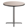 Cafe Table, 36" Diameter x 36h, Round Top/X-Base, Gray Nebula Top, Gray Base