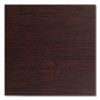Cafe Table, 36" Diameter x 30h, Round Top/X-Base, Mahogany Top, Gray Base