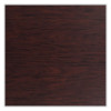 Cafe Table, 36w x 36d x 36h, Square Top/Round Base, Mahogany Top, Gray Base