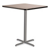 Cafe Table, 36w x 36d x 42h, Square Top/X-Base, Gray Nebula Top, Gray Base