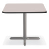 Cafe Table, 36w x 36d x 30h, Square Top/X-Base, Gray Nebula Top, Gray Base