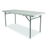 Comfort Max Fold-In-Half Table, Rectangular, 60w x 30d x 29.25h, Speckled Gray Top, Gray Base/Legs