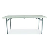 Comfort Max Fold-In-Half Table, Rectangular, 72w x 30d x 29.25h, Speckled Gray Top, Gray Base/Legs