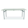 Comfort Max Fold-In-Half Table, Rectangular, 96w x 30d x 29.25h, Speckled Gray Top, Gray Base/Legs