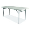 Comfort Max Fold-In-Half Table, Rectangular, 96w x 30d x 29.25h, Speckled Gray Top, Gray Base/Legs