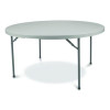 Comfort Max Fold-In-Half Table, Round, 48w x 48d x 29.25h, Speckled Gray Top, Gray Base/Legs