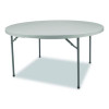 Comfort Max Fold-In-Half Table, Round, 60w x 60d x 29.25h, Speckled Gray Top, Gray Base/Legs