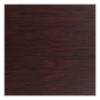 Cafe Table, 36w x 36d x 42h, Square Top/Round Base, Mahogany Top, Black Base