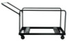 Folding Table Dolly For Round Tables, 1,100 Lb Capacity, 27.75" x 47.5" x 31.25", Brown