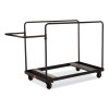 Folding Table Dolly For Round Tables, 660 Lb Capacity, 40.5 x 28 x 61.5, Brown