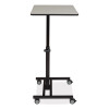 Sit-Stand Student's Desk, 20.75" x 26" x 27.75" To 44.5", Gray Nebula