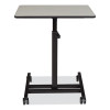 Sit-Stand Student's Desk, 20.75" x 26" x 27.75" To 44.5", Gray Nebula