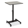 Sit-Stand Student's Desk, 20.75" x 26" x 27.75" To 44.5", Gray Nebula