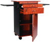 Multimedia Presentation Cart, 25 x 19 x 38, Cherry/Black