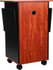 Multimedia Presentation Cart, 25 x 19 x 38, Cherry/Black