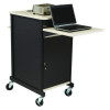 Jumbo Presentation Cart, 21 x 33 x 40, Ivory/Black