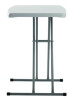 Height Adjustable Personal Folding Table, Rectangular, 20 x 30 x 27.87, Speckled Gray Top, Gray Base/Legs