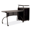 Teacher's Workpod Desk And Lectern Kit, 68" x 24" x 41", Charcoal Gray