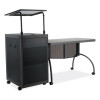 Teacher's Workpod Desk And Lectern Kit, 68" x 24" x 41", Charcoal Gray
