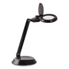Space-Saving Led Magnifier Desk Lamp, 14" High, Black