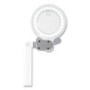 Space-Saving Led Magnifier Desk Lamp, 14" High, White