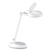 Space-Saving Led Magnifier Desk Lamp, 14" High, White