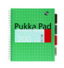 Letter Size Project Book, 5-Subject, Medium/College Rule, Metallic Green/White Cover, (100) 11 x 8.5 Sheets, 3/Pack