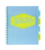 Letter Size Project Book, 5-Subject, Medium/College Rule, Assorted Cover Colors, (100) 11 x 8.5 Sheets, 3/Pack