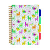B5 Size Project Book, 4-Subject, Medium/College Rule (8 Mm), Assorted Cover Colors, (100) 9.8 x 6.9 Sheets, 3/Pack
