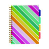 B5 Size Project Book, 4-Subject, Medium/College Rule (8 Mm), Assorted Cover Colors, (100) 9.8 x 6.9 Sheets, 3/Pack