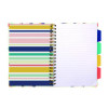 B5 Size Project Book, 4-Subject, Medium/College Rule (8 Mm), Assorted Cover Colors, (100) 9.8 x 6.9 Sheets, 3/Pack