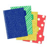 B5 Size Project Book, 4-Subject, Medium/College Rule (8 Mm), Assorted Cover Colors, (100) 9.8 x 6.9 Sheets, 3/Pack