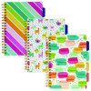 B5 Size Project Book, 4-Subject, Medium/College Rule (8 Mm), Assorted Cover Colors, (100) 9.8 x 6.9 Sheets, 3/Pack