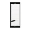 Magnetic To Do List, Unruled, 60 Black/White 3.5 x 8.5 Sheets, 6/Pack