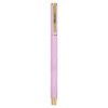 Carpe Diem Metal Gel Pen, Stick, Medium 0.7 Mm, Black Ink, Pink Barrel, 6/Pack