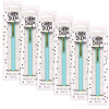 Carpe Diem Metal Gel Pen, Stick, Medium 0.7 Mm, Black Ink, Blue Barrel, 6/Pack