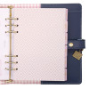 A5 Planner, Feathers, 10.24 x 9.25, Blue/Pink/White/Yellow Cover, 12-Month