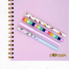 Carpe Diem Ballpoint Pen, Stick, Medium 0.7 Mm, Black Ink, Assorted Ditzy Floral Barrel Patterns 4 Pens/Pack, 6 Packs/Box